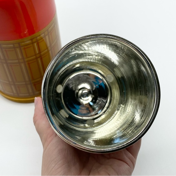 Vintage 1970s Aladdin Plaid Thermos Pint Size - Picture 13 of 13